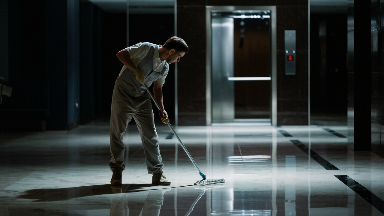 Commercial Cleaners in Grande Prairie at work